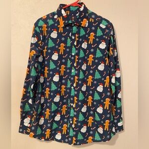 Simon and Banks Christmas shirt men’s medium